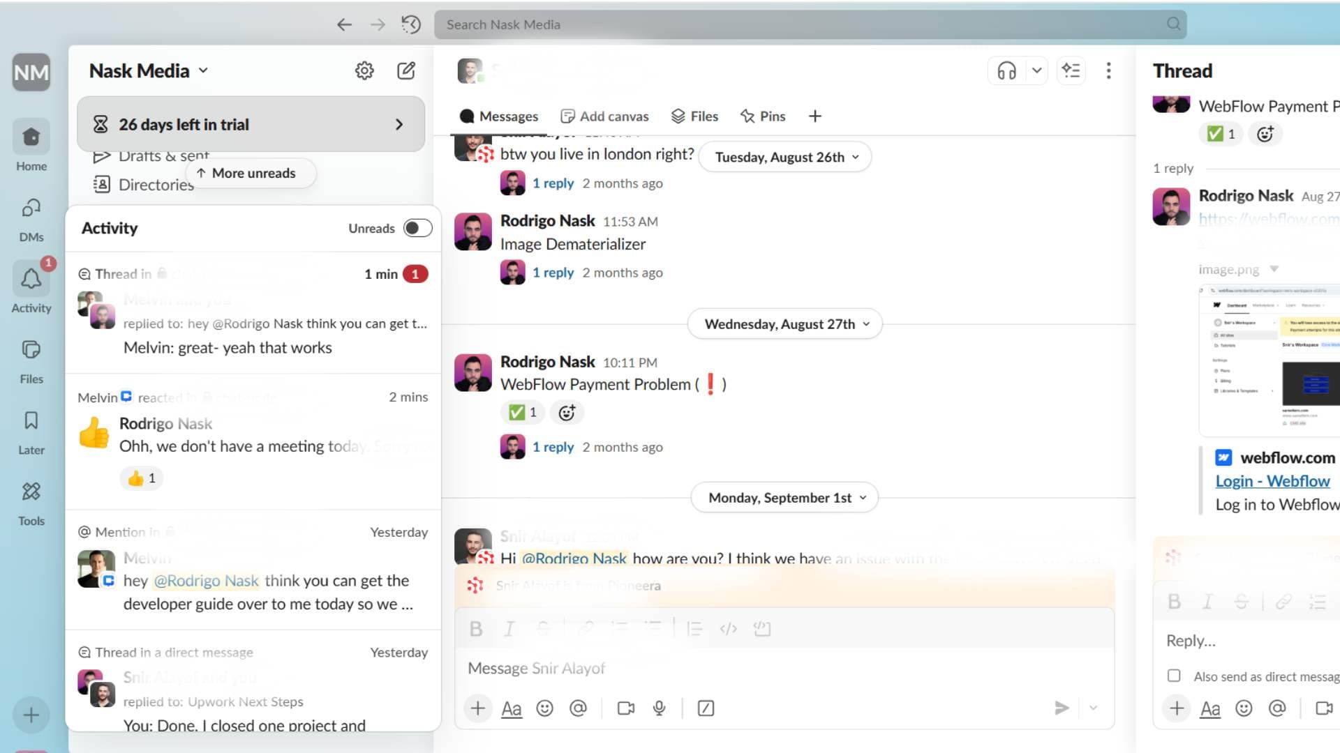 Real-Time Slack Support